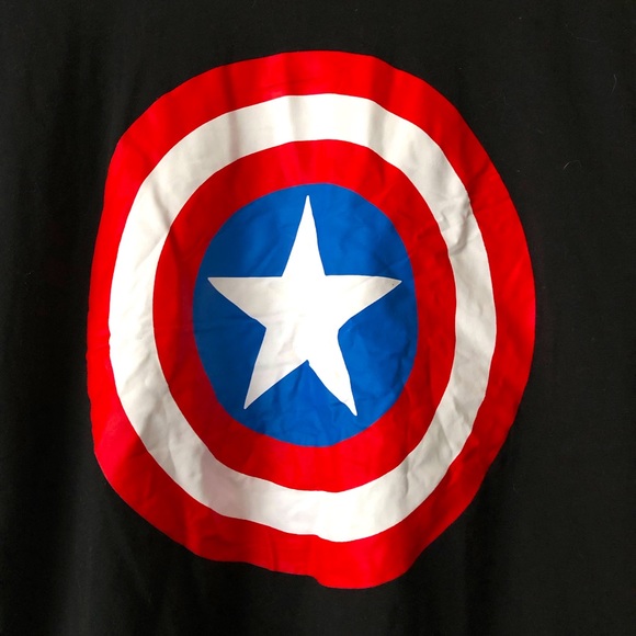 Marvel Captain America Mens Graphic Tee - Picture 4 of 7